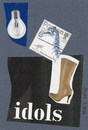 Cartoon: Three Dada (small) by Kestutis tagged dada postcard leader art kunst kestutis lithuania