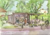 Cartoon: Vilnius in the summer 6 (small) by Kestutis tagged sketch,park,cafe,summer,kestutis,lithuania,vilnius