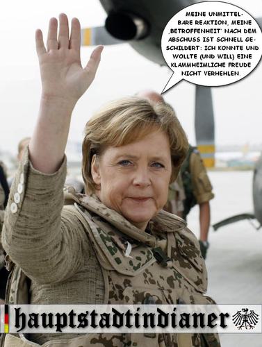 Cartoon: Sympathisanten unter sich (medium) by falcone tagged merkel,bin,laden,tot,großstadtindianer