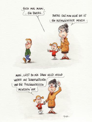 Cartoon: 7 zwerge (medium) by ms rainer tagged zwerg,political,correctness,kind,mutter