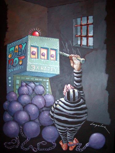 Cartoon: Jackpot (medium) by luka tagged prisoner