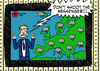 Cartoon: blame it on the weatherman (small) by elke lichtmann tagged weatherman cloud rain summer forecast weather cold