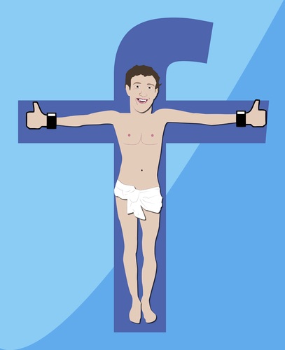 Cartoon: facebook addiction (medium) by louma tagged zuckerberg,facebook,addiction