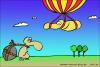 Cartoon: Way of life (small) by BoDoW tagged life,society,luck,misfortune,differences,philosophy,leben,glück,unglück,lebenschancen,flieger,flying,rock,fels,last