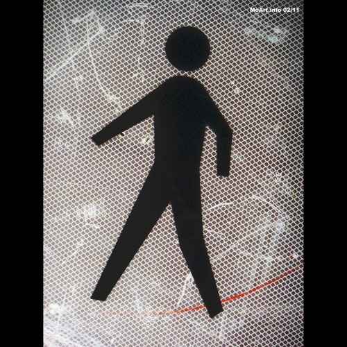 Cartoon: MH - The Pedestrian (medium) by MoArt Rotterdam tagged rotterdam,moart,moartcards,voetganger,pedestrian,lopen,walking