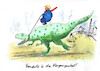 Cartoon: Vorwärts (small) by Skowronek tagged tump,klima,öl,erdgas,fracking,fossile,energie,dinosaurier,klimaumschwung,usa