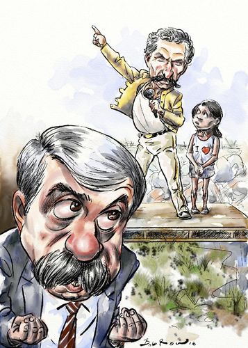 Fernandez and Macri By Bob Row | Politics Cartoon | TOONPOOL