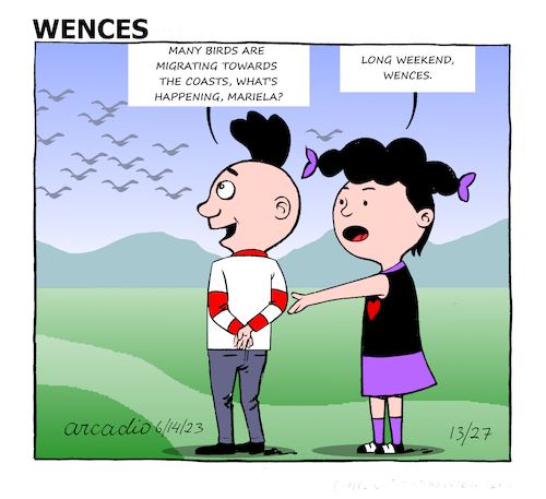 Cartoon: The adventures of Wences (medium) by Cartoonarcadio tagged wences,comic,strip