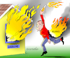 Cartoon: Fire in Russia. (small) by Cartoonarcadio tagged russia,ukraine,war,kurks