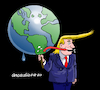 Cartoon: Owner of the world. (small) by Cartoonarcadio tagged trump world conflict ego white house