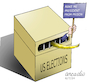 Cartoon: President from prison. (small) by Cartoonarcadio tagged usa trump republicans democracy