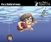 FOR A FISTFUL OF VOTES (small) Cartoon: FOR A FISTFUL OF VOTES (small) by PETRE tagged argentina,milei,dollar,elections,wahlen