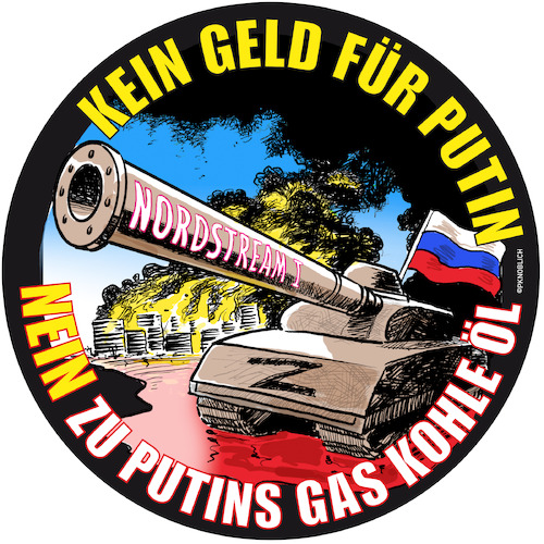 Cartoon: Kein Geld für Putin (medium) by Peter Knoblich tagged putin,gas,nordstream,öl,oil,kohle,war,stoppputin,sanktionen,europa,russland,ukraine,panzer,tank,waffen,frieden,protest,putin,gas,nordstream,öl,oil,kohle,war,stoppputin,sanktionen,europa,russland,ukraine,panzer,tank,waffen,frieden,protest