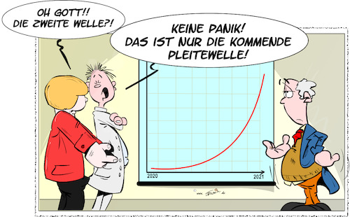 Cartoon: Corona Die zweite Welle ... (medium) by Trumix tagged corona,hotline,verdacht,panik,hamsterkäufe,vorratskäufe,virus,kontaktsperre,mehrwertsteuersenkung,mehrwertsteuer,schol,wumms,aus,der,krise,bazooka,zweite,welle,pleitewelle,merkel,corona,hotline,verdacht,panik,hamsterkäufe,vorratskäufe,virus,kontaktsperre,mehrwertsteuersenkung,mehrwertsteuer,schol,wumms,aus,der,krise,bazooka,zweite,welle,pleitewelle,merkel