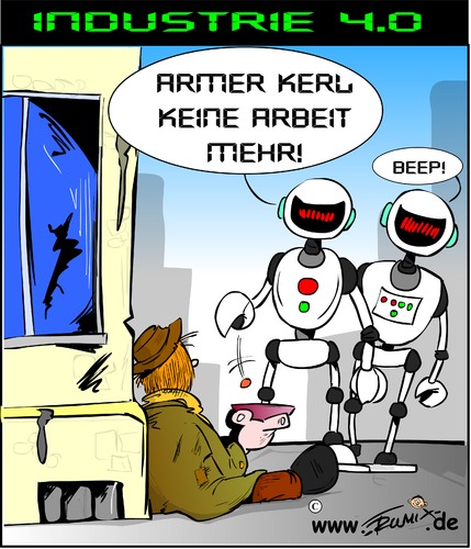 Cartoon: Industrie 4.0 (medium) by Trumix tagged industrie4,roboter,kuenstliche,intelligenz,ki,computer,software,arbeitsplätze,arbeitslosigkeit,industrie4,roboter,kuenstliche,intelligenz,computer,ki,software,arbeitsplätze,arbeitslosigkeit