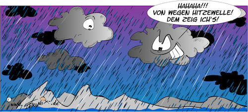 Cartoon: Verregnete Hitzewelle (medium) by Trumix tagged hitzeschutz,hitzewelle,hitze,lauterbach,kältewelle,dauerregen,klima,wetter,hitzeschutz,hitzewelle,hitze,lauterbach,kältewelle,dauerregen,klima,wetter