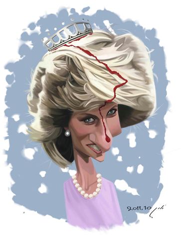 Princess Diana Caricature