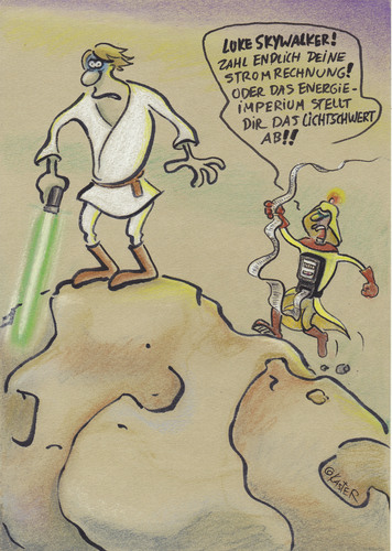 Cartoon: energieimperium (medium) by Petra Kaster tagged star,wars,film,stromkonzerne,energie,resourcen,alternative,energien,umwelt,ökologie,star,wars,film,stromkonzerne,energie,resourcen,alternative,energien,umwelt,ökologie