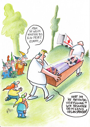 Cartoon: organspender (medium) by Petra Kaster tagged organspender,medizin,transplantationen,organtransplantationen,organspenderausweis,technik,märchen,zwerge,schneewittchen,ärzte,tod,spenderauswei,patientenverfügung,organspender,medizin,transplantationen,organtransplantationen,organspenderausweis,technik,märchen,zwerge,schneewittchen,ärzte,tod,spenderauswei,patientenverfügung