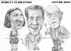 Cartoon: Bergin terratory (small) by jjjerk tagged bergin,johanna,brian,cartoon,caricature,glasses,irish,trio,ireland