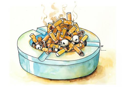 Anti tobacco 3 By LAP | Philosophy Cartoon | TOONPOOL