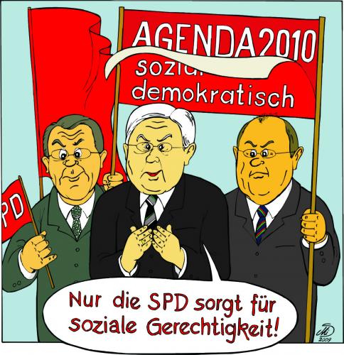 Cartoon: vorwärts und schnell vergessen (medium) by MiS09 tagged steinmeier