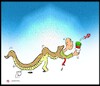 Cartoon: snake year in iran (small) by Hossein Kazem tagged snake,year,in,iran