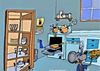 Cartoon: WHEN YOUR GONE (small) by tonyp tagged arp kitchen mouse mice arptoons