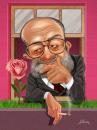 Cartoon: Umberto Eco (small) by William Medeiros tagged writer,books