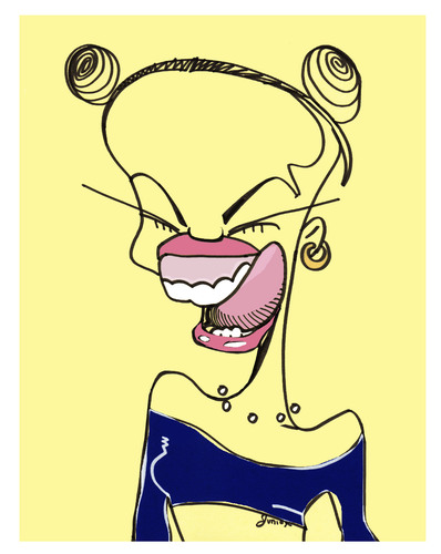 miley cyrus funny cartoon drawing