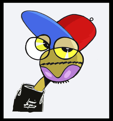 Cartoon: Spike Lee (medium) by juniorlopes tagged spike,lee,spike,lee