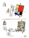 Mondrian x Pollock