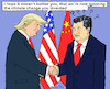 Cartoon: Diplomacy (small) by MarkusSzy tagged usa china trump xi diplomacy climatechange