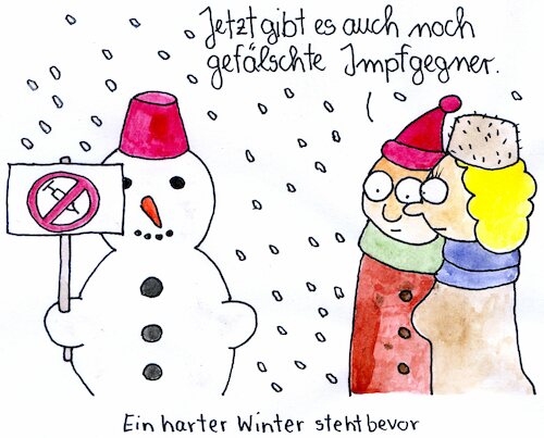 Cartoon: Harter Winter (medium) by Matthias Schlechta tagged corona,covid,impfung,impfen,impfstoff,winter,schnee,schneemann,impfpass,impfgegner,coronaleugner,fälschung,fälscher,biontech,moderna,astraseneca,corona,covid,impfung,impfen,impfstoff,winter,schnee,schneemann,impfpass,impfgegner,coronaleugner,fälschung,fälscher,biontech,moderna,astraseneca