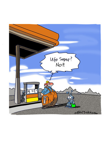 Cartoon: Ufo Fuel (medium) by Butschkow tagged ufo,alien,außerirdische,tanken,benzin,preise,kritik,öko,e10,problem,understanding,language,sprache,kommunikation,petrol,gas,ufo,alien,außerirdische,tanken,benzin,preise,kritik,öko,e10,problem,understanding,language,sprache,kommunikation,petrol,gas