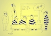 Cartoon: Education (small) by kozyurt tagged math2022 prison prisoner teacher