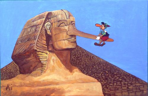 Sphinx By Nizar | Philosophy Cartoon | TOONPOOL