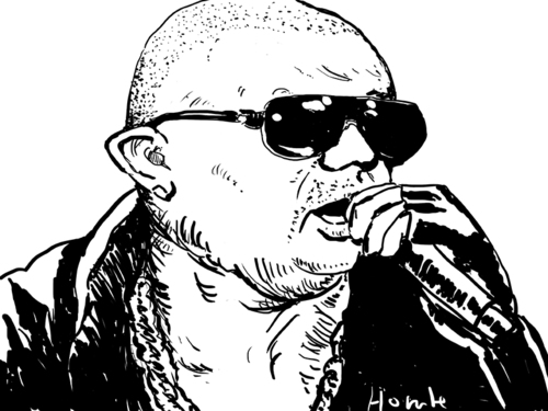 Cartoon: Wisin (medium) by horate tagged music