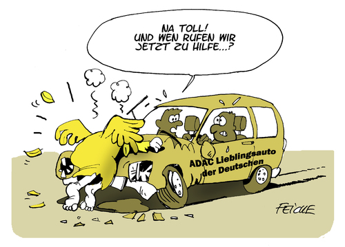 Cartoon: ADAC Crash (medium) by FEICKE tagged automobilclub,adac,straßenverkehr,unfall,betrug,lieblingsauto,empfehlung,auto,kfz,verkauf,adac,automobilclub,auto,empfehlung,lieblingsauto,betrug,unfall,straßenverkehr,verkauf,kfz