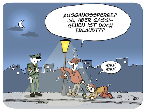 Ausgangssperre Gassi