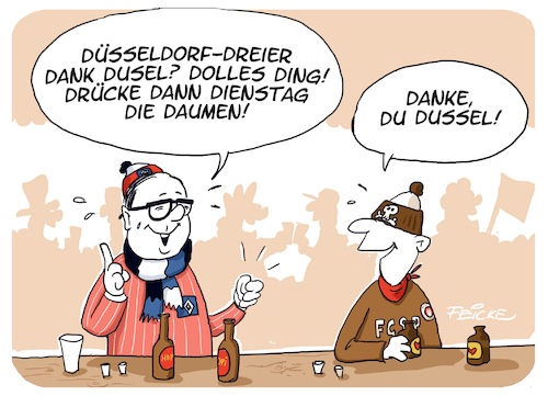 Cartoon: Dusseldorf FCSP HSV (medium) by FEICKE tagged hamburg,bundesliga,zwei,verein,hsv,sportverein,fc,sankt,pauli,fussball,fußball,düsseldorf,heinz,erhardt,wort,spiel,wortwitz,hamburg,bundesliga,zwei,verein,hsv,sportverein,fc,sankt,pauli,fussball,fußball,düsseldorf,heinz,erhardt,wort,spiel,wortwitz