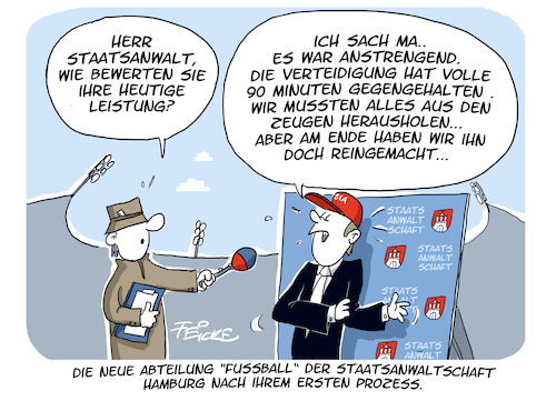 Cartoon: Feicke Fussballstaatsanwaltschaf (medium) by FEICKE tagged fussball,staatsanwalt,justiz,gericht,innensenator,polizei,grote,spd,hamburg,fans,fan,hooligan,pyro,gewalt,strafrecht,fussball,staatsanwalt,justiz,gericht,innensenator,polizei,grote,spd,hamburg,fans,fan,hooligan,pyro,gewalt,strafrecht