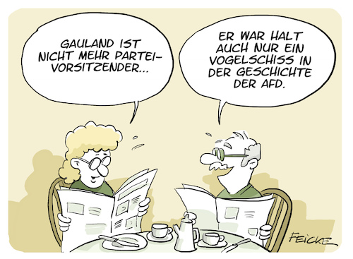 Cartoon: Gauland ade (medium) by FEICKE tagged afd,gauland,partei,afd,gauland,partei