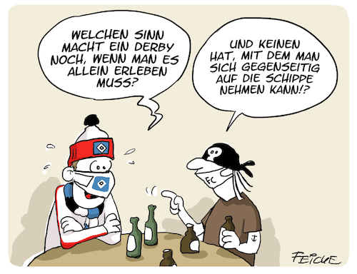 31++ Hsv st pauli lustige bilder , HSV Pauli Derby 2020 By FEICKE Sports Cartoon TOONPOOL