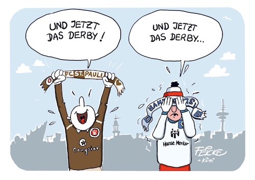 Und jetzt das Derby HSV FCSP