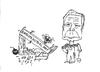 Cartoon: Aufräumkommando... (small) by tristanactor tagged gauck,bundespräsident,wulff,bundespräsidialamt