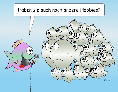 Cartoon: Fischfamilie (medium) by wista tagged fisch,fische,familie,kind,kinder,viele,nachwuchs,schwarm,fischschwarm,interview,reporter,frage,fragen,kinderreich,kinderreichtum,nachkommen,eltern,vermehren,vermehrung,karnickel