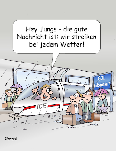 Cartoon: GdL Streik (medium) by wista tagged gdl,streik,gewerkschaft,der,lokführer,bahn,db,deutsche,weihnachten,urabstimmung,zug,züge,fahrplan,pünktlich,ausfall,passagiere,fahrgäste,gdl,streik,gewerkschaft,der,lokführer,bahn,db,deutsche,weihnachten,urabstimmung,zug,züge,fahrplan,pünktlich,ausfall,passagiere,fahrgäste