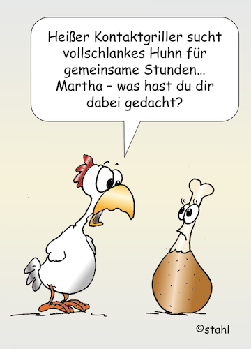 Cartoon: Kontaktgrill (medium) by wista tagged kontaktgrill,grillen,grill,huhn,hühner,hühnchen,kontakt,anzeigen,kontaktanzeigen,dating,app,platform,plattform,web,net,internet,date,finder,website,missbrauch,fehler,frau,mann,freund,freundschaft,liebe,heirat,missverständnis,schlank,vollschlank,kontaktgrill,grillen,grill,huhn,hühner,hühnchen,kontakt,anzeigen,kontaktanzeigen,dating,app,platform,plattform,web,net,internet,date,finder,website,missbrauch,fehler,frau,mann,freund,freundschaft,liebe,heirat,missverständnis,schlank,vollschlank