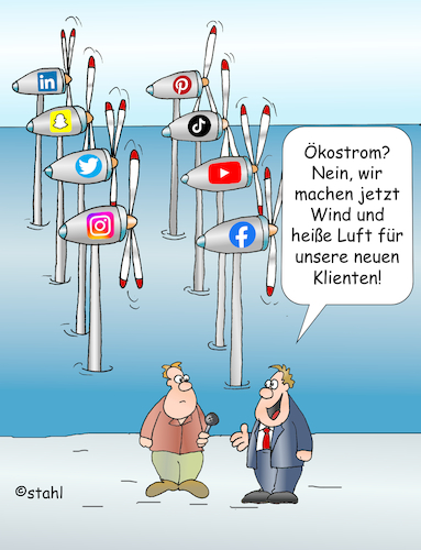 Social Media - heisse Luft